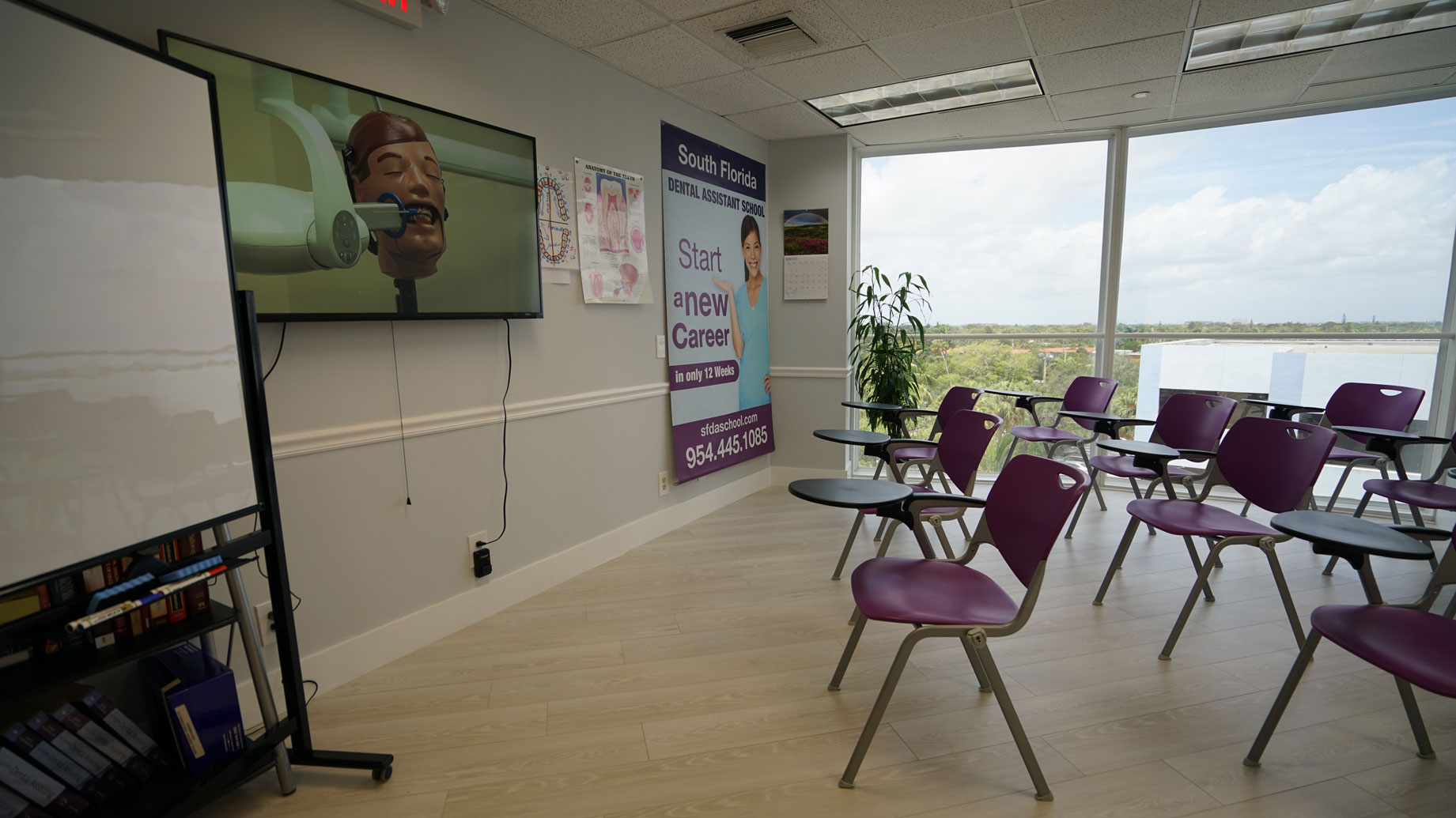 South Florida Dental Assisting School utilizes an actual dental office for the hands-on portion of training